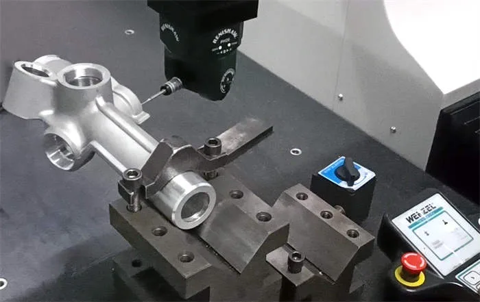Coordinate-measuring machine to ensure the precision of steering rack housing